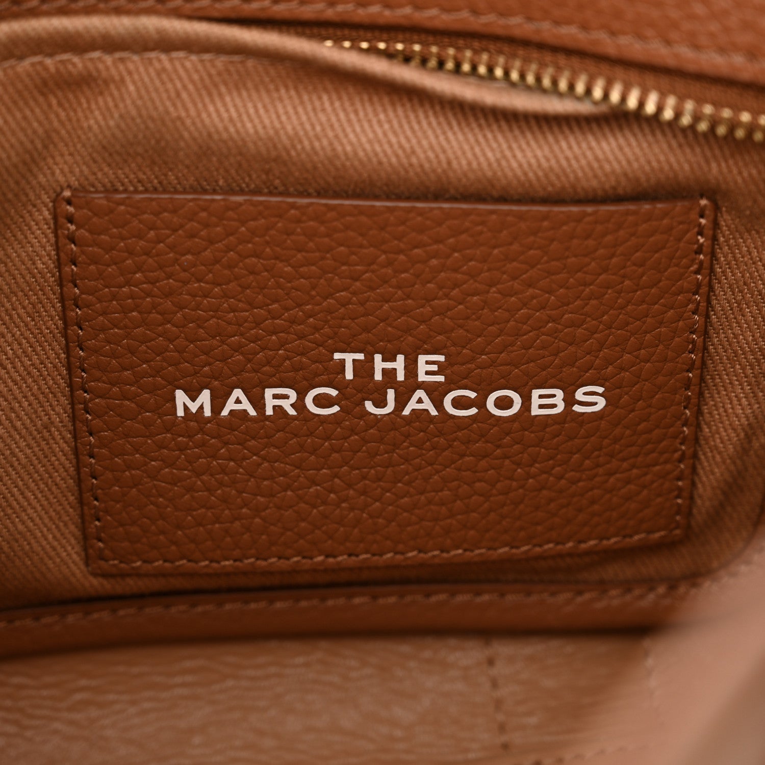 Marc Jacobs Grained Calfskin Mini The Tote Bag Argan Oil 6 of 16