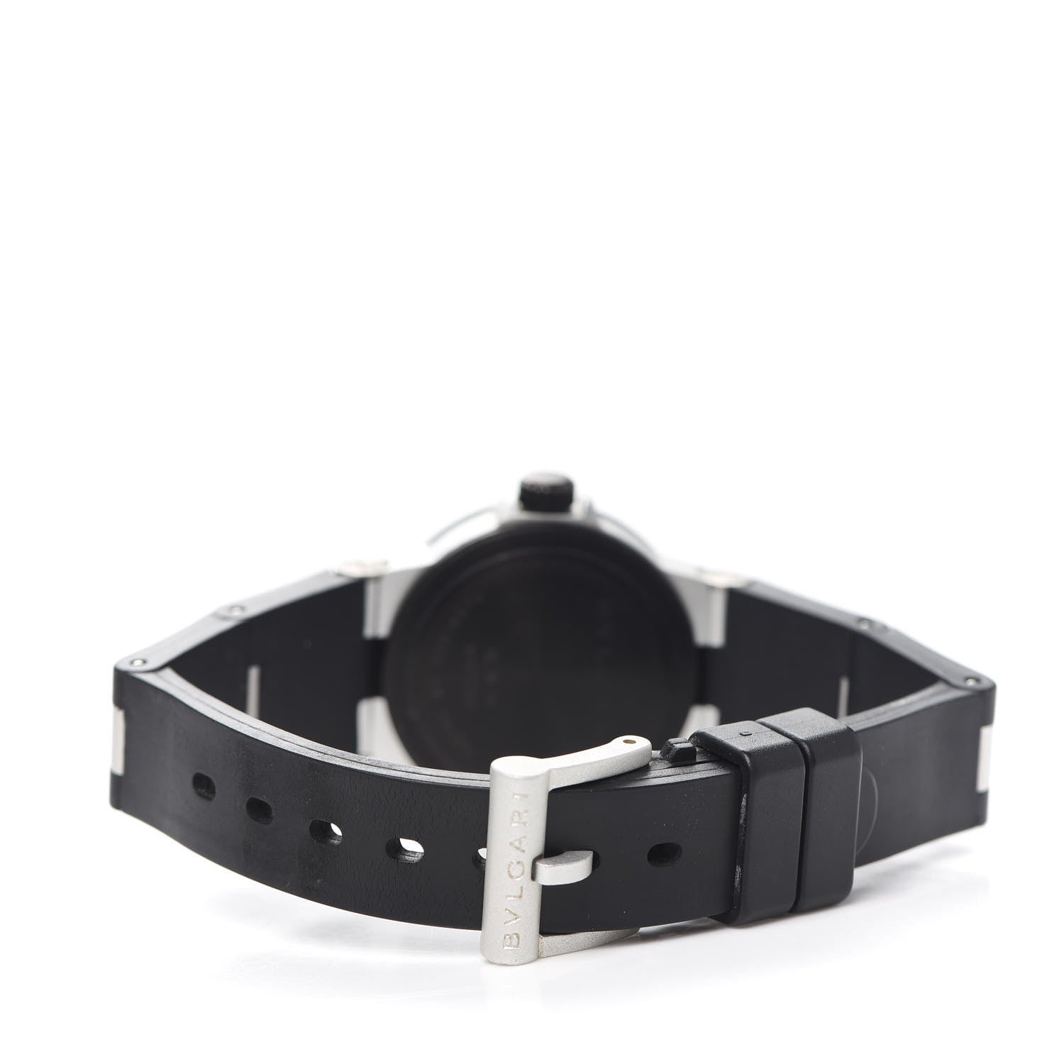 Bulgari Aluminum Rubber 29mm Diagono Quartz Watch 3 of 5
