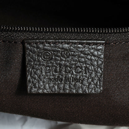 Gucci Crystal Monogram Large Horsebit Nail Boston Brown 7 of 8