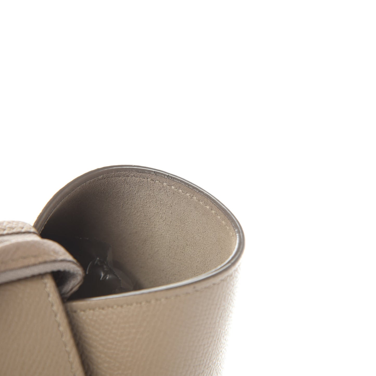 Grained Calfskin Mini Belt Bag Light Taupe