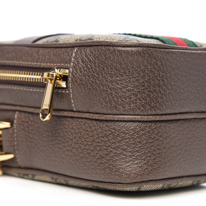 Gucci GG Supreme Monogram Web Mini Ophidia Double Zip Crossbody Bag Beige New Acero 7 of 10