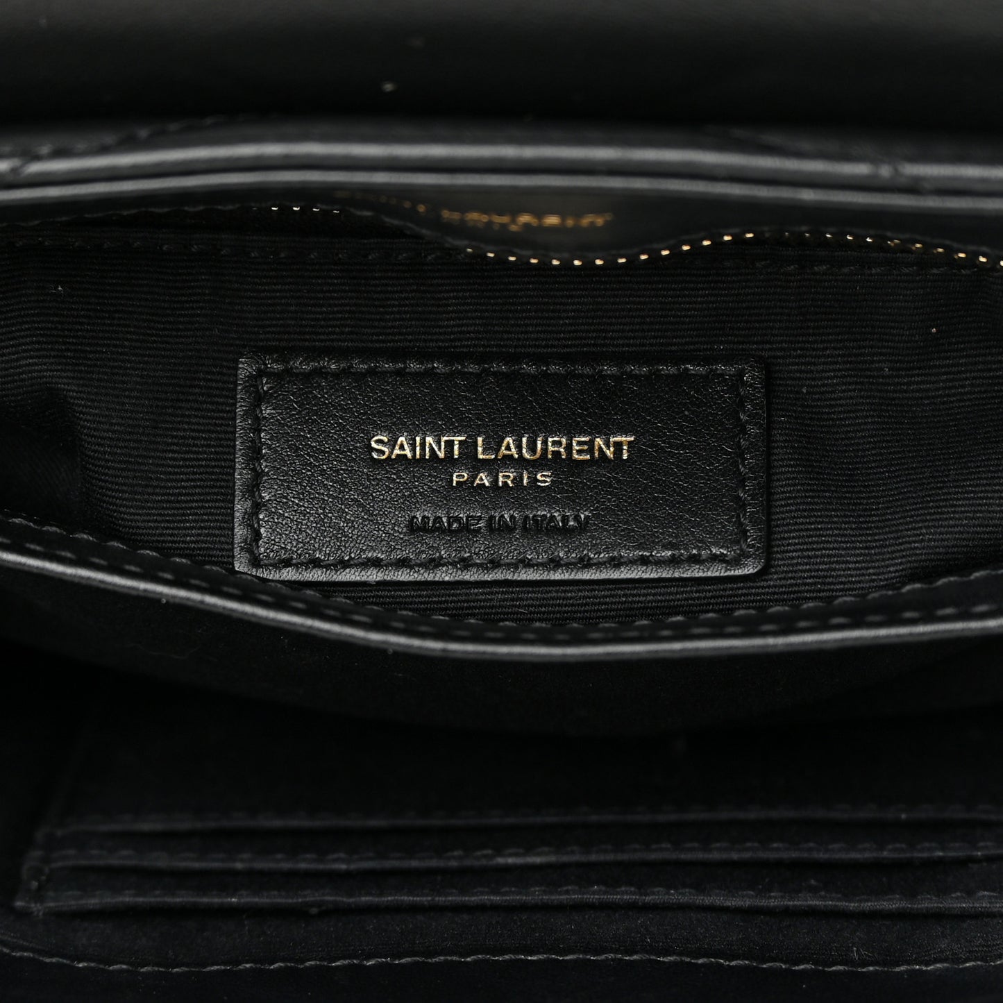 Calfskin Y Quilted Monogram Toy Loulou Crossbody Bag Black