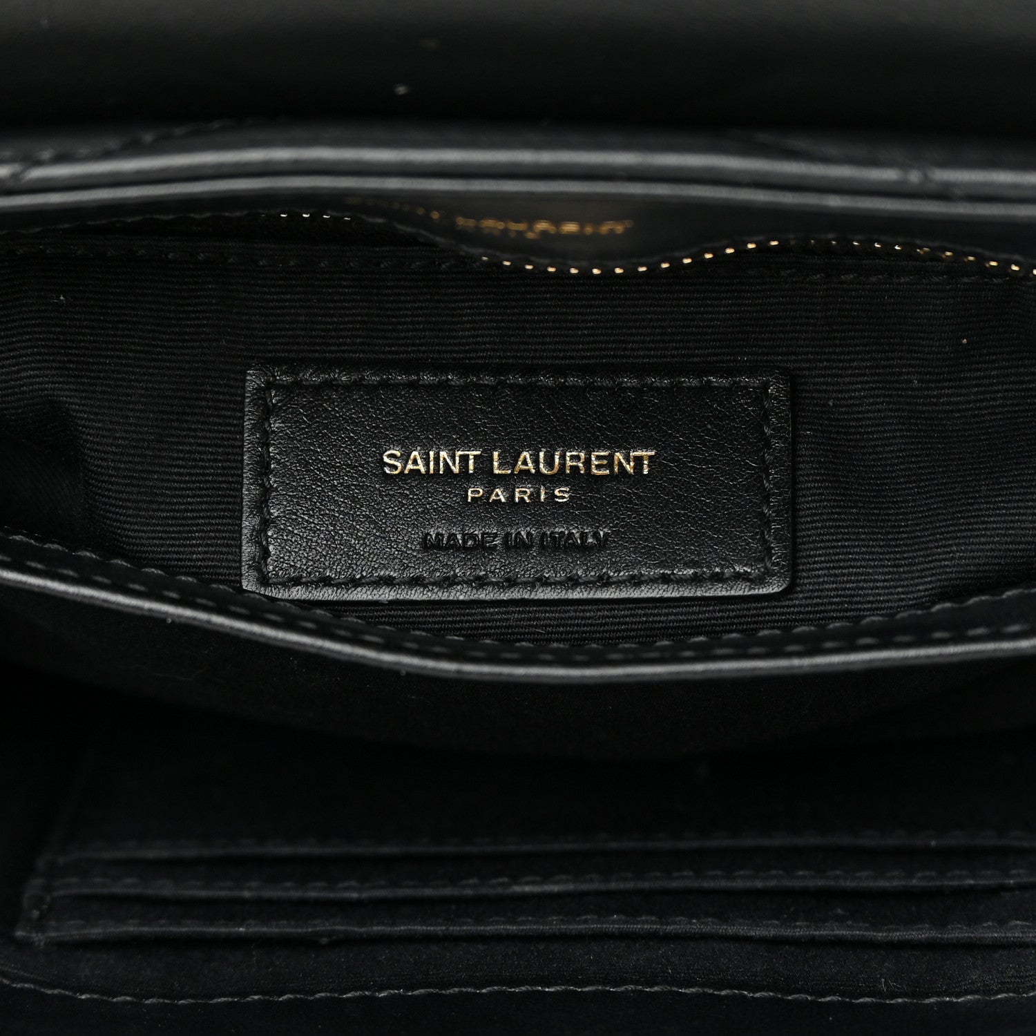 Saint Laurent Calfskin Y Quilted Monogram Toy Loulou Crossbody Bag Black 6 of 15