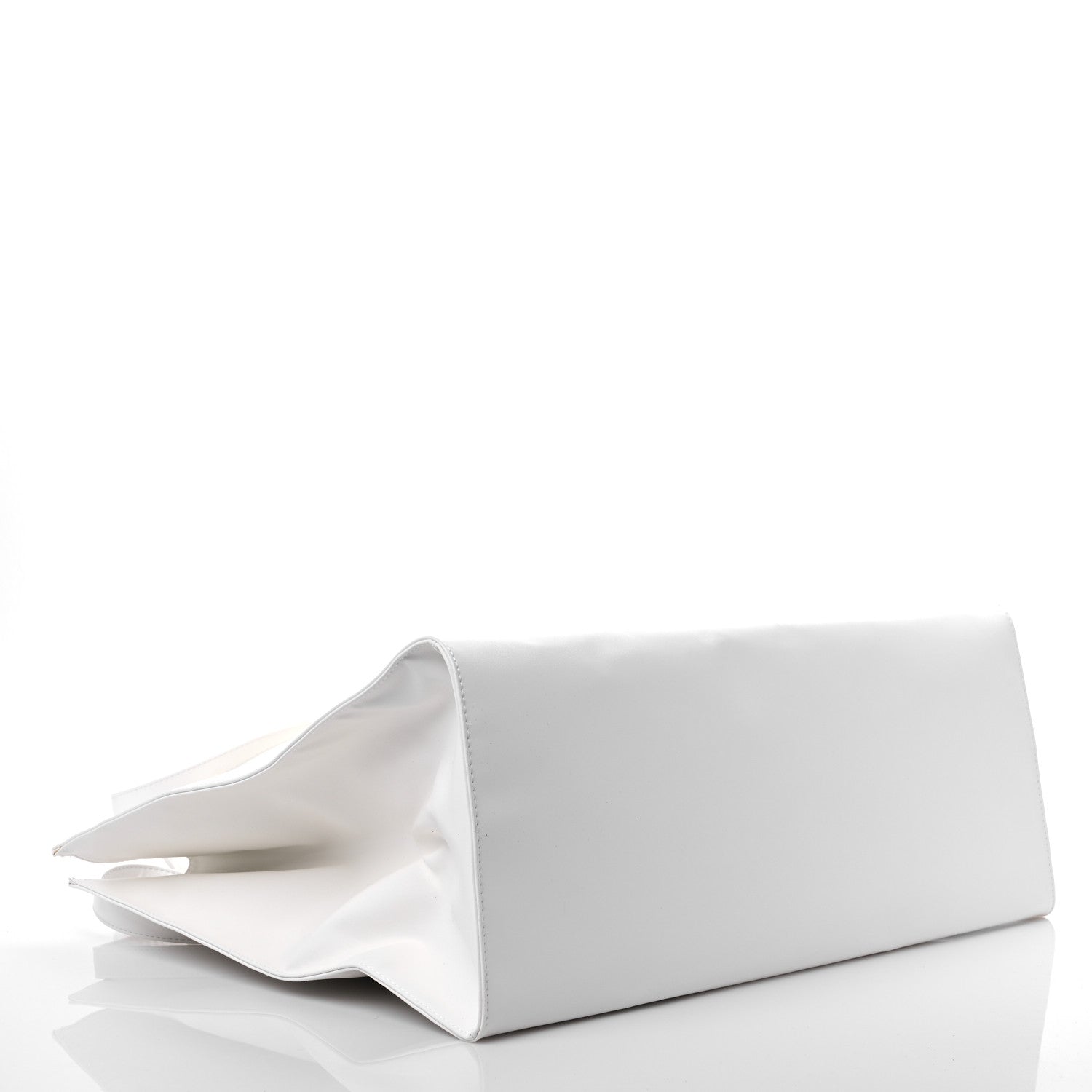 Telfar Vegan Leather Large Shopping Bag White 3 of 15