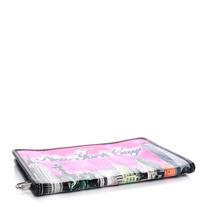 Balenciaga Agneau Arena NYC Mini Bazar Pouch Rose Black Gris Rouge 4 of 11