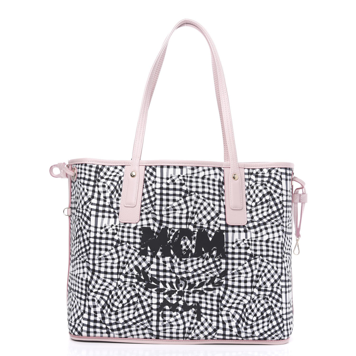MCM Visetos Medium Liz Reversible Shopper Tote Soft Pink 3 of 13