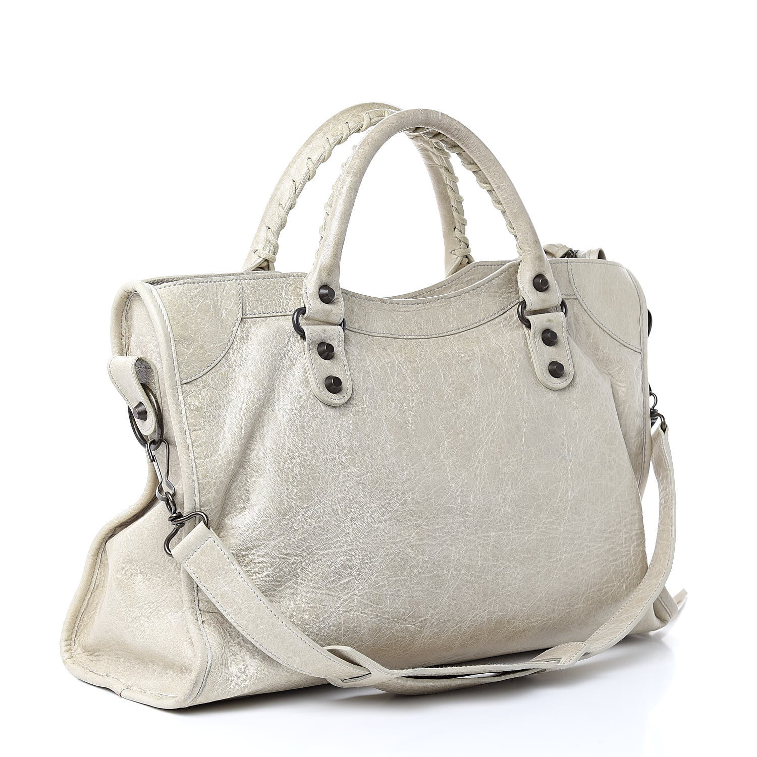 Balenciaga Agneau Classic Hardware City White 3 of 16