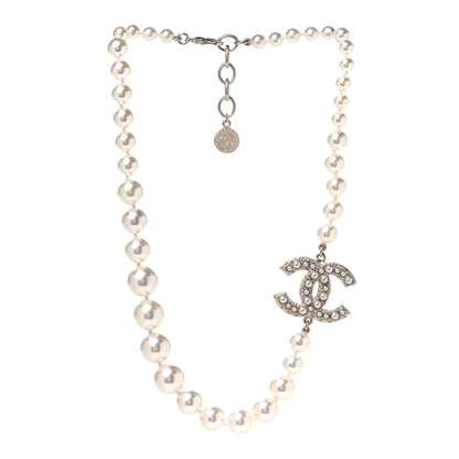 Chanel Pearl CC 100th Anniversary Necklace Light Gold 2 of 4