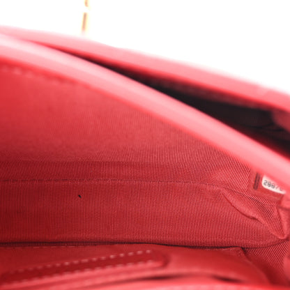 Chanel Metallic Calfskin Quilted Top Handle Flap Dark Pink 5 of 11