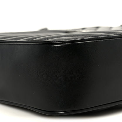 Saint Laurent Calfskin Matelasse Monogram Lou Camera Bag Black 9 of 10