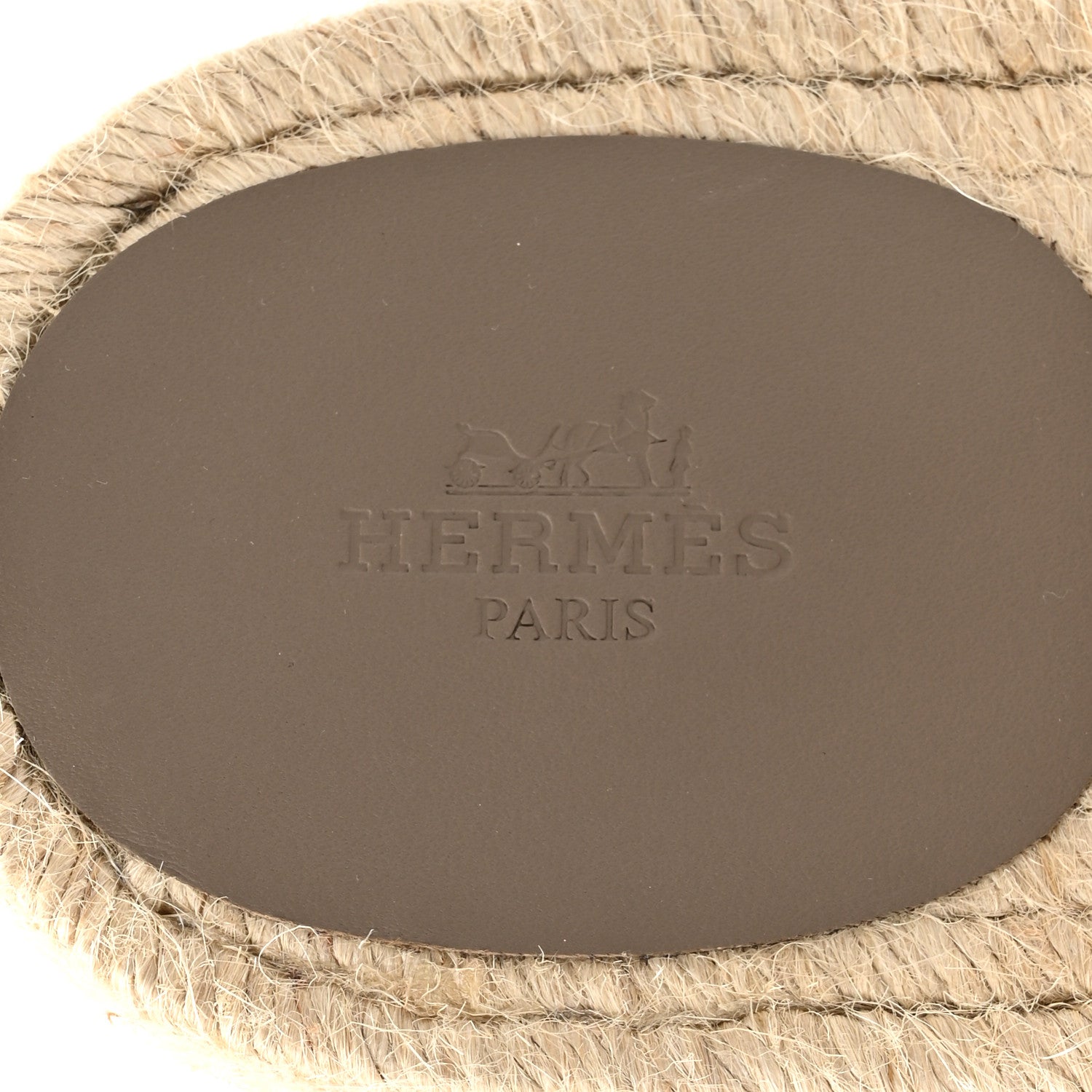Hermes Suede Goatskin Mens Antigua Espadrille Sandals 43 Beige Sable 8 of 10