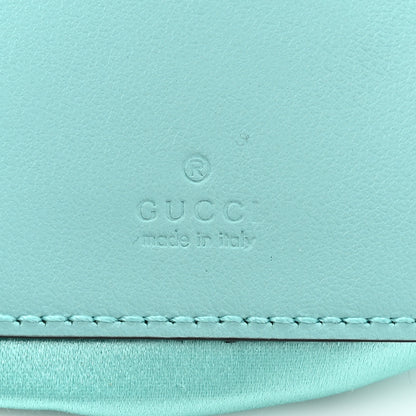 Gucci Moire Fabric Calfskin Crystal Matelasse Mini GG Marmont 2.0 Bucket Bag Dark Ocean Wave Crystal 6 of 10