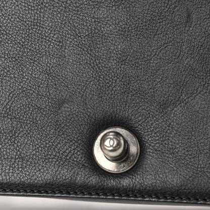 Chanel Calfskin Double Stitch Small Boy Flap Black 12 of 13