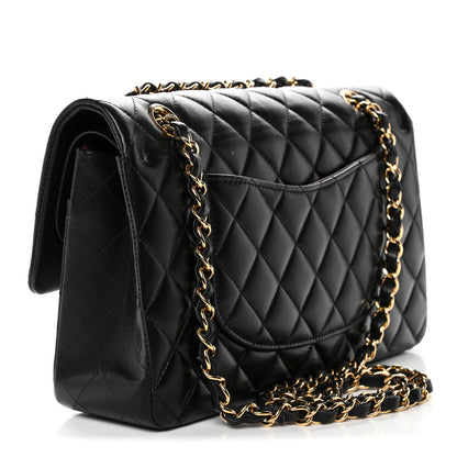 Chanel Lambskin Quilted Medium Double Flap Black 3 of 13
