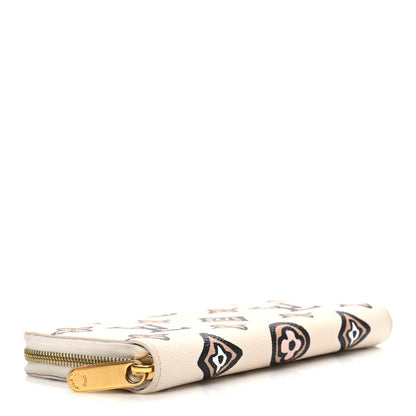 Louis Vuitton Monogram Giant Wild At Heart Zippy Wallet Creme 4 of 6