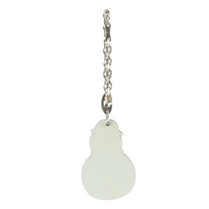 Hermes Epsom Snowman Bag Charm White 3 of 7