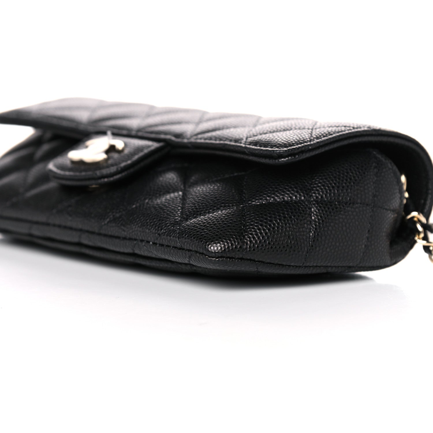 Chanel Caviar Quilted Glasses Case With Chain Black 10 of 11
