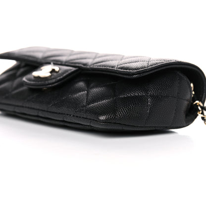 Chanel Caviar Quilted Glasses Case With Chain Black 10 of 11