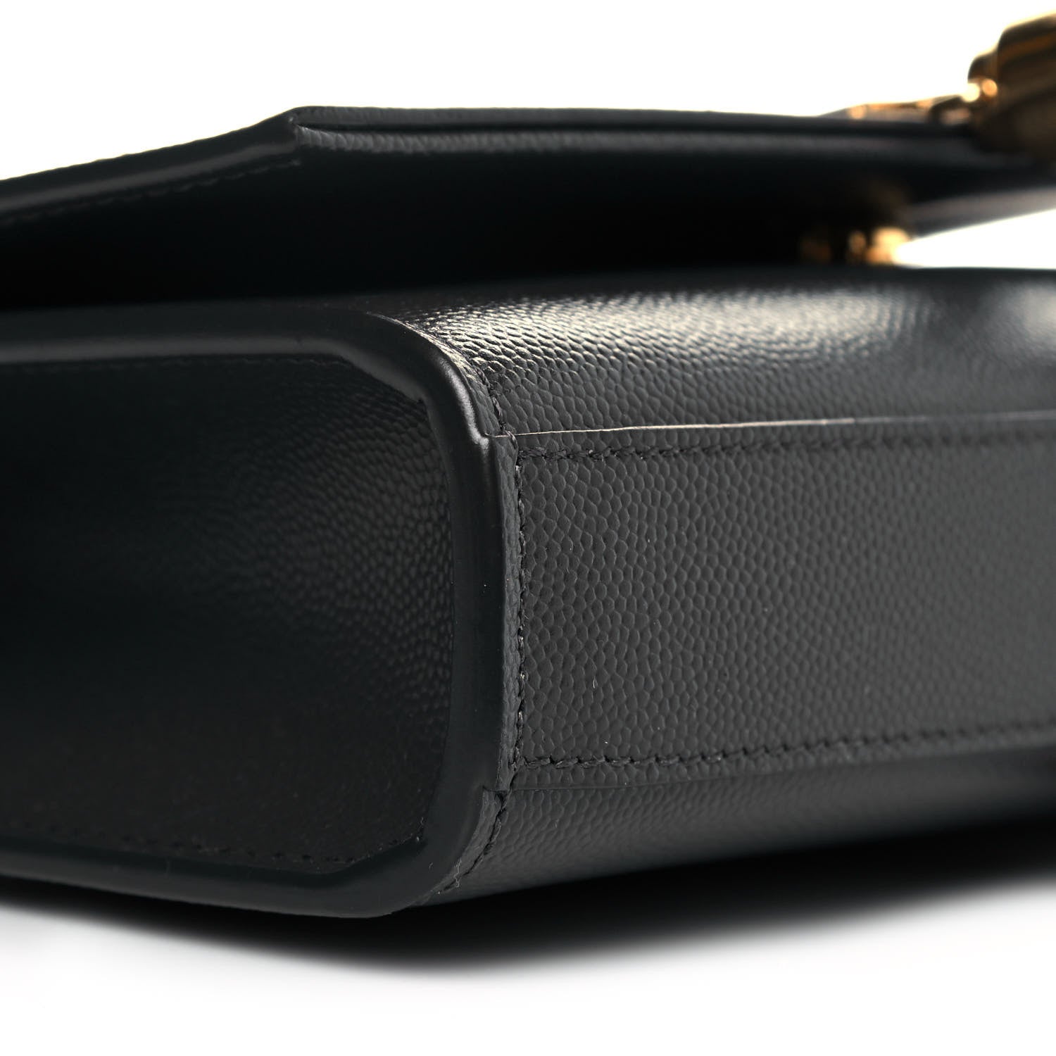 Saint Laurent Grain De Poudre Small Classic Monogram Kate Tassel Satchel Dark Smog 10 of 10