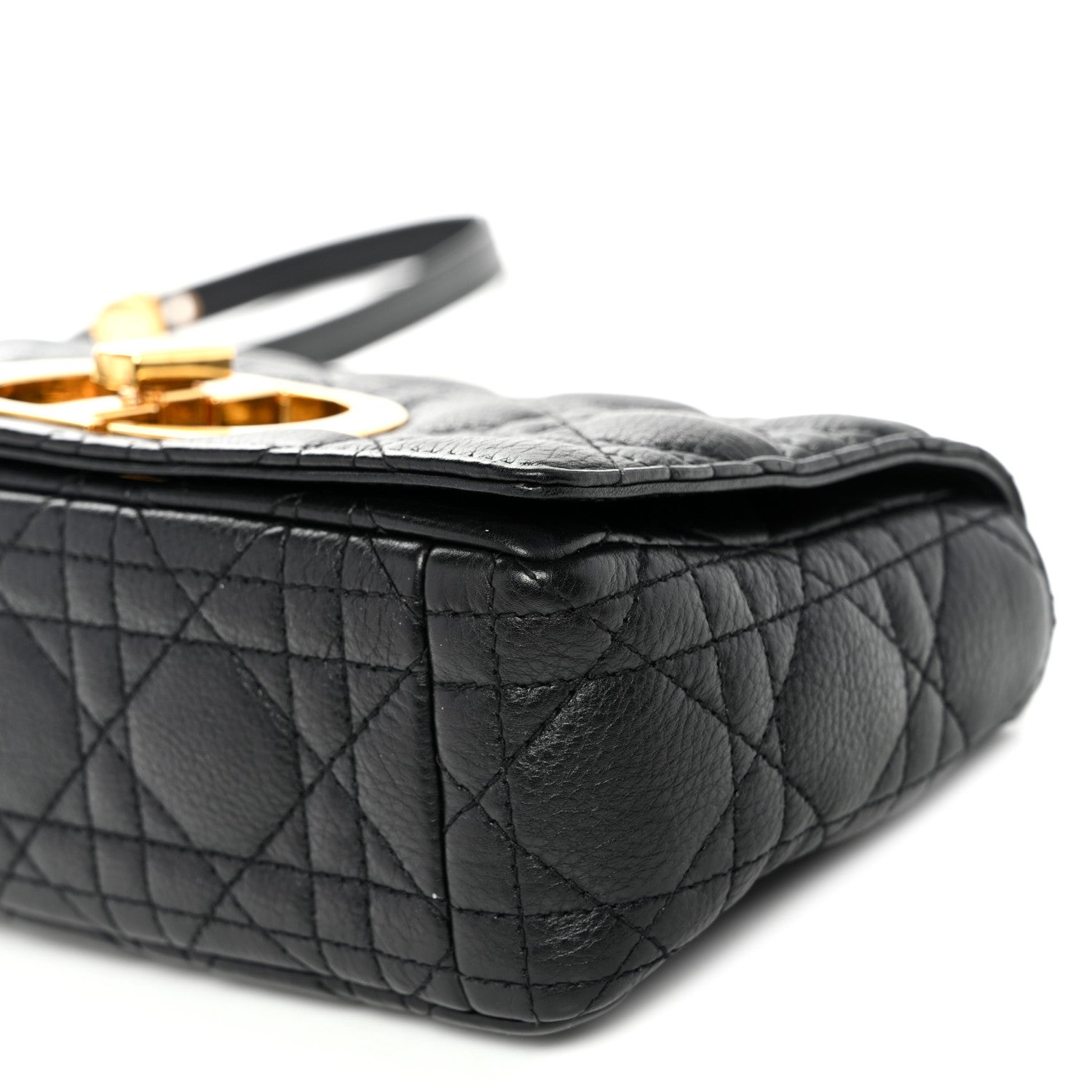 Christian Dior Calfskin Cannage Small Caro Bag Black 10 of 10