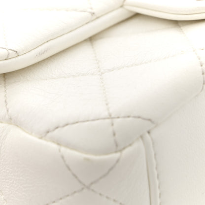 Chanel Shiny Lambskin Quilted Mini Flap White 11 of 13