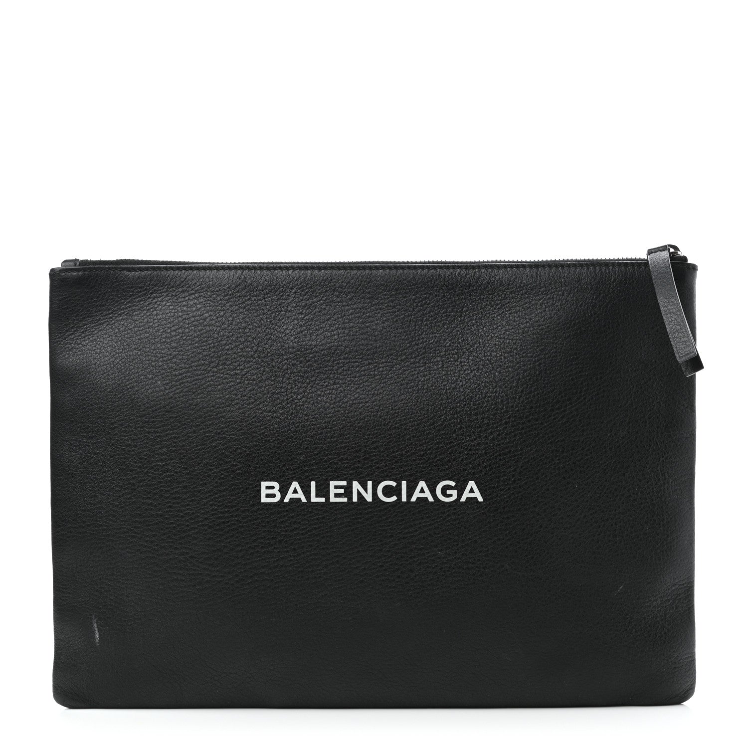 Balenciaga Calfskin Logo Everyday Second Bag Black White 1 of 7