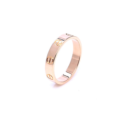 Cartier 18K Pink Gold 3.5mm LOVE Wedding Band Ring 52 6 5 of 6