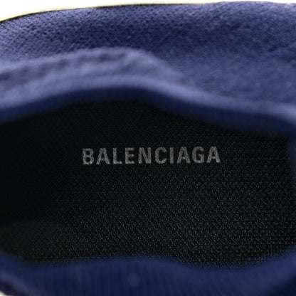 Balenciaga Knit Womens Speed Lace Up Sneakers 40 Navy White 7 of 8