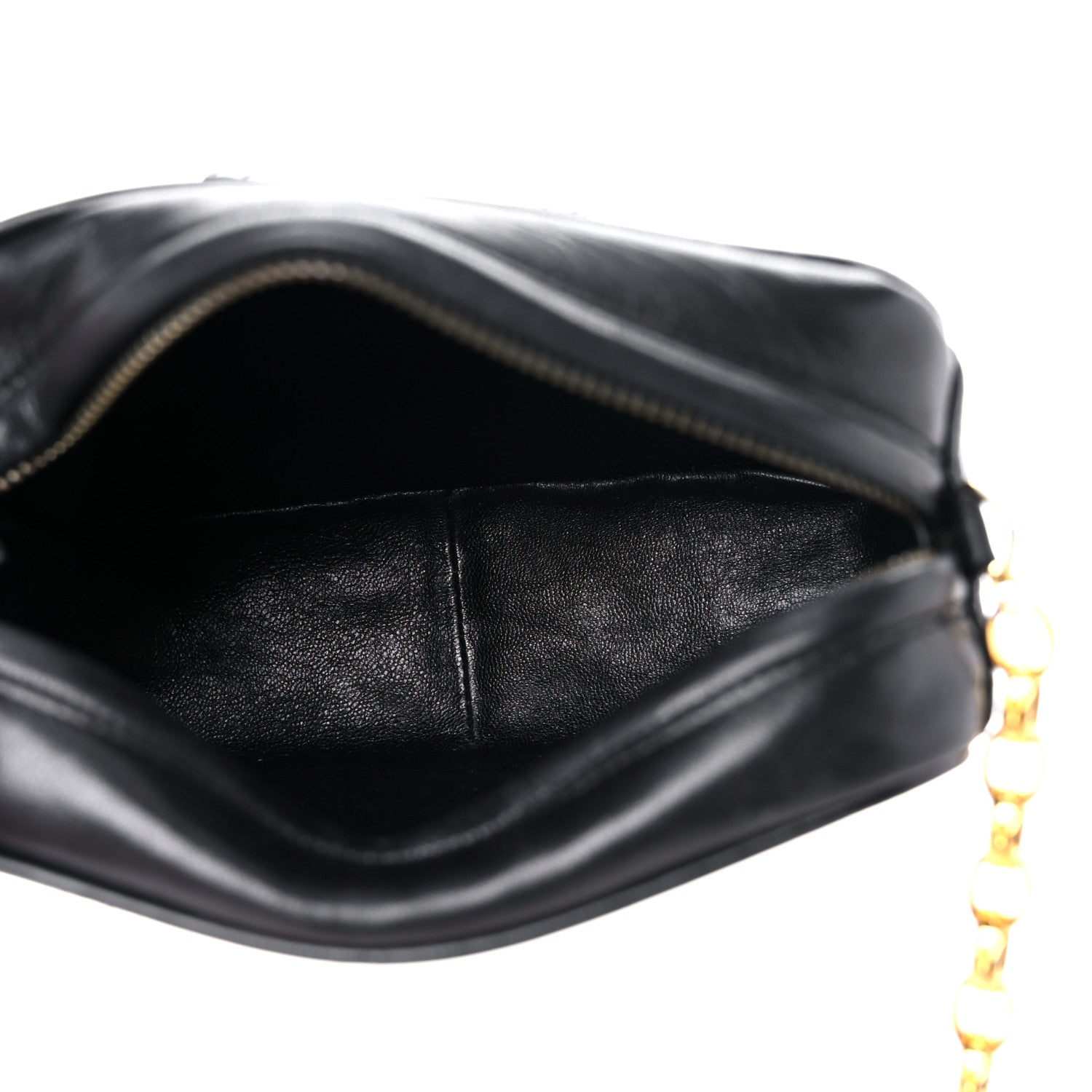 Chanel Lambskin Quilted CC Tassel Camera Case Black 5 of 13