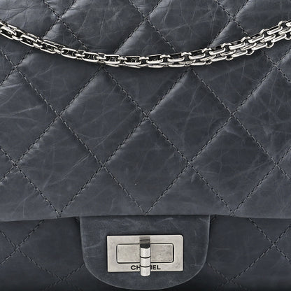 Chanel Aged Calfskin Quilted 50th Anniversary 2.55 Reissue 227 Flap Grey 10 of 13