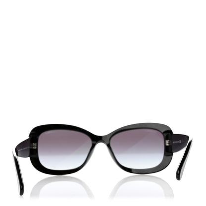 Chanel Acetate Rectangle CC Sunglasses 5468-B-A Black 8 of 9