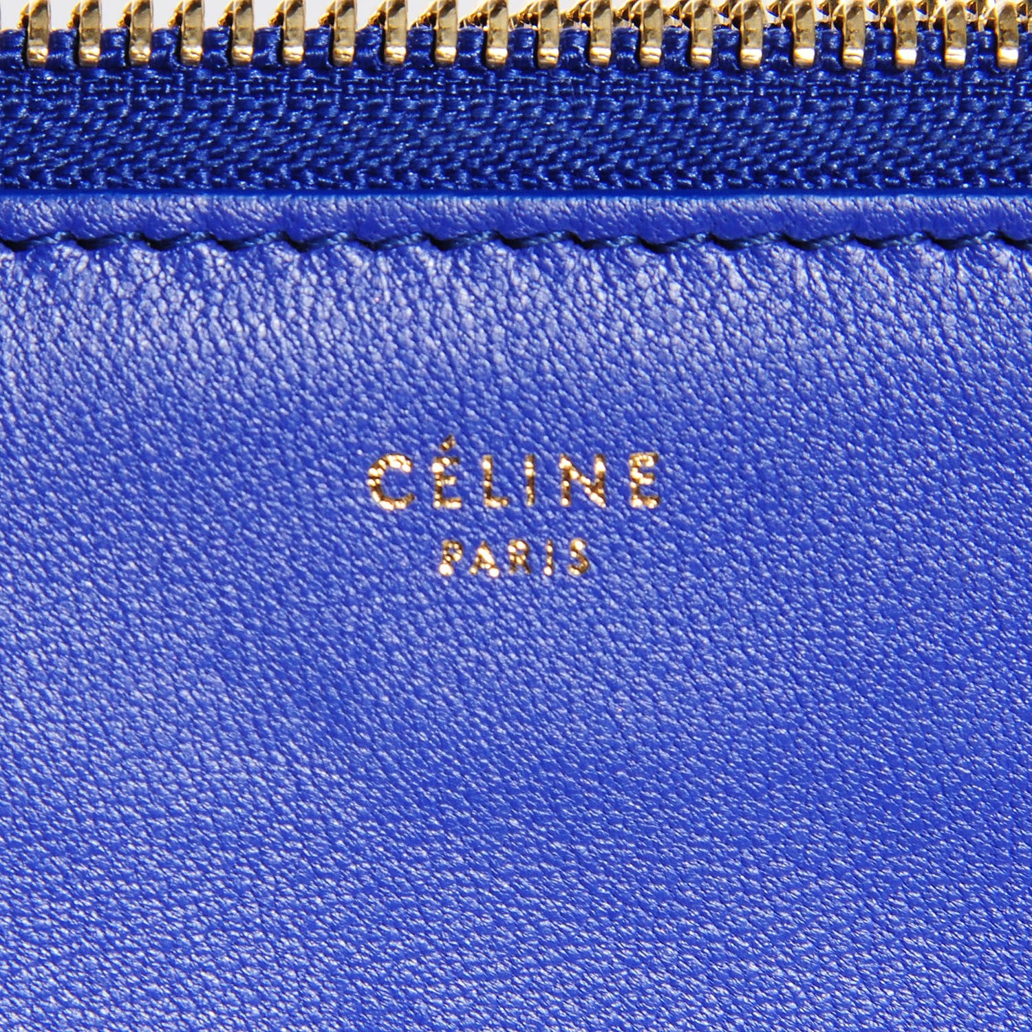 Celine Lambskin Small Trio Crossbody Bag Violet Blue 7 of 8