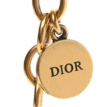Christian Dior Metal Chain Choker Necklace Gold 6 of 7