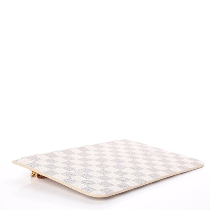 Louis Vuitton Damier Azur Neverfull MM GM Pochette Rose Ballerine 4 of 8