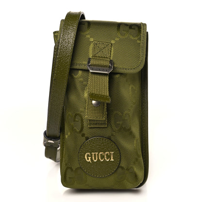 Gucci Econyl Nylon Monogram Off The Grid Mini Shoulder Bag Juniper Green 1 of 8