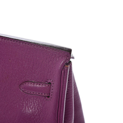 Hermes Chevre Mysore Birkin 25 Cyclamen 43 of 43