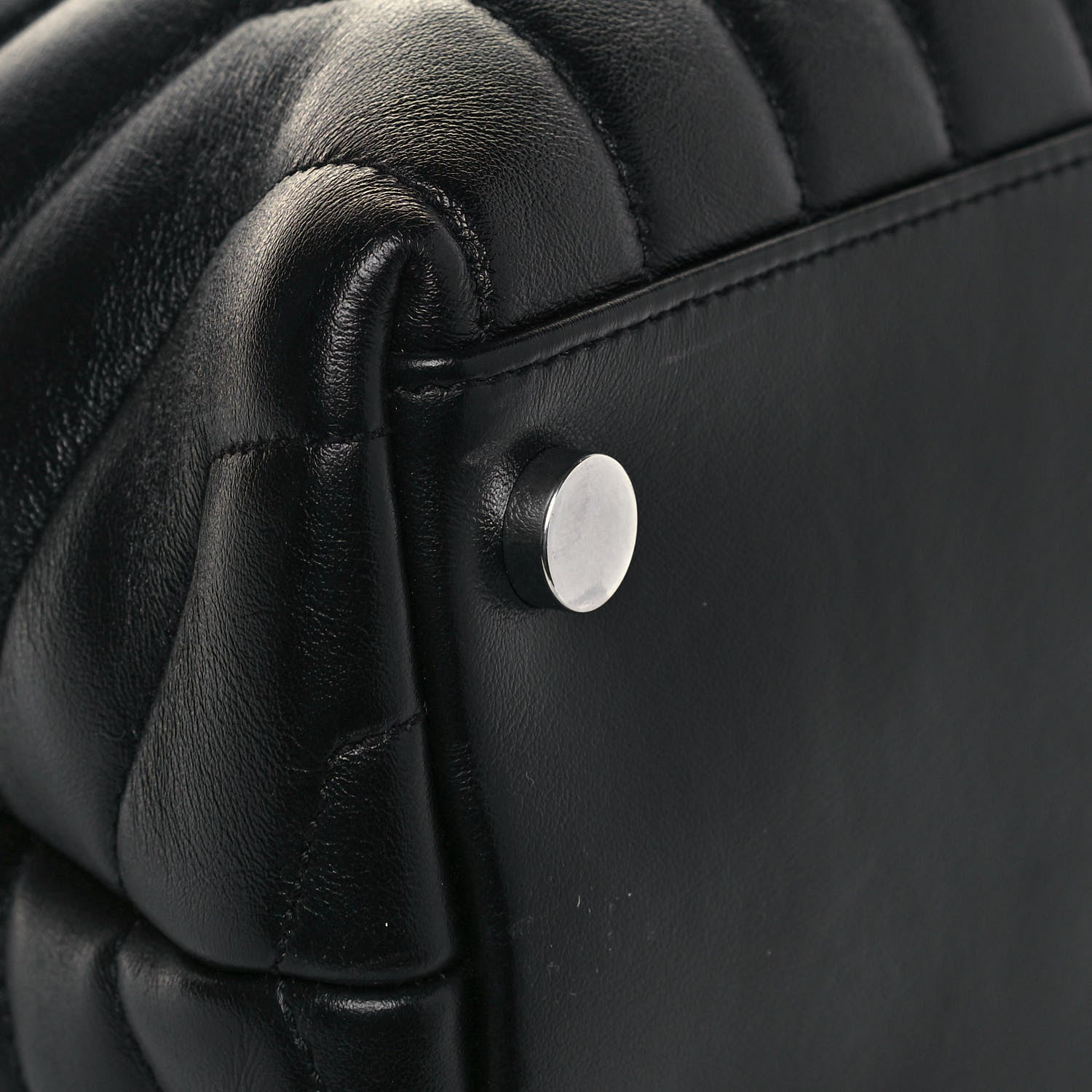 Saint Laurent Calfskin Y Quilted Monogram Large Loulou Shopper Black 9 of 16
