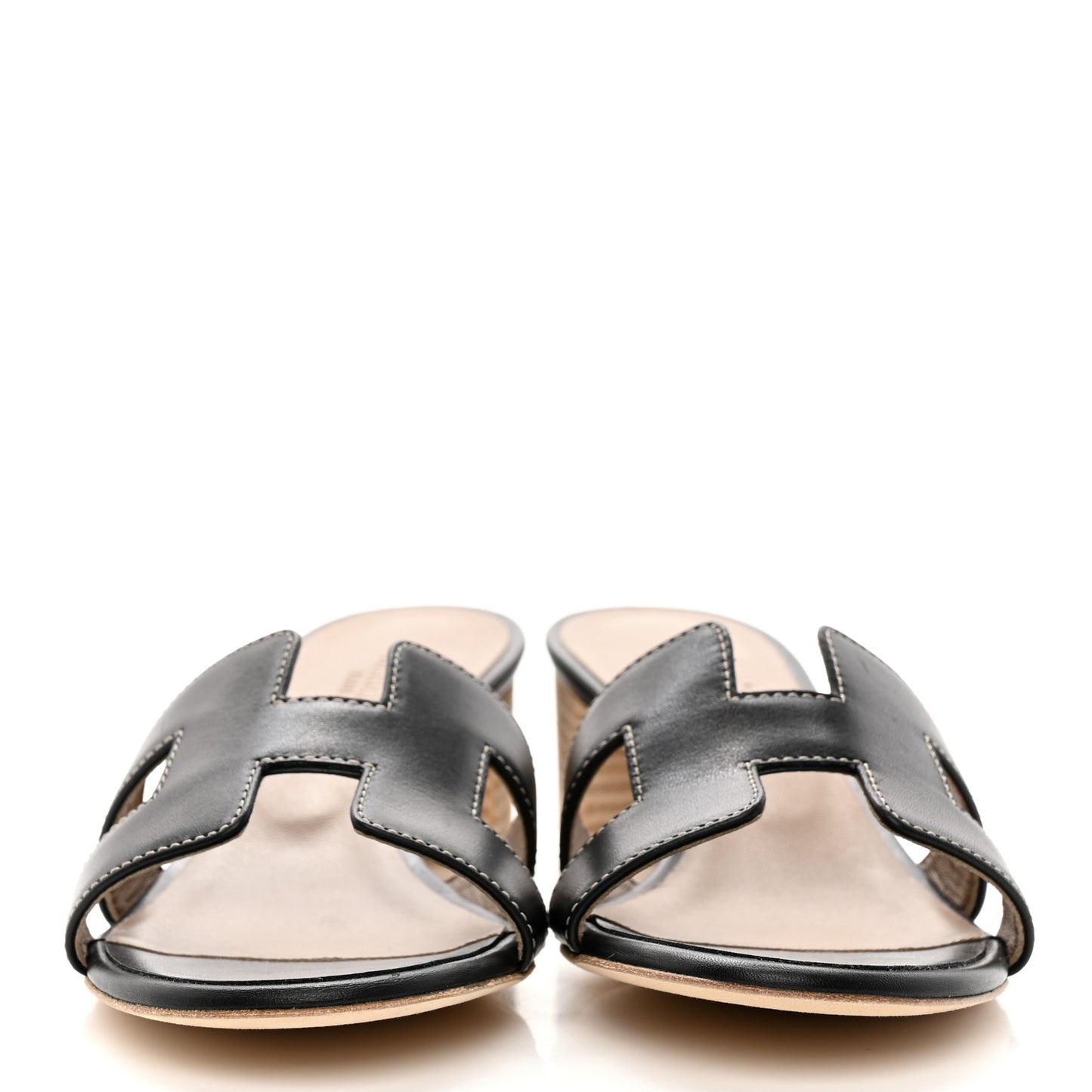 Calfskin Oasis Sandals 37 Black