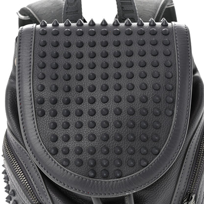 Christian Louboutin Calfskin Spiked Small Explorafunk Backpack Grey 8 of 14