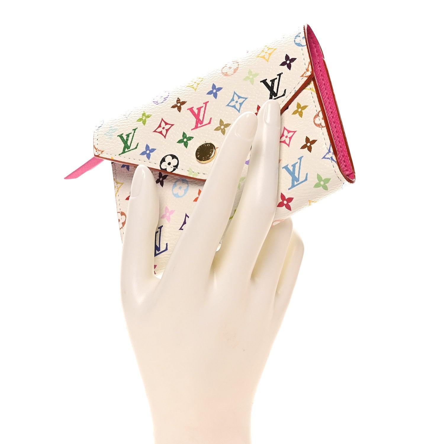 Louis Vuitton LV x TM Monogram Multicolor Victorine Wallet White 2 of 9