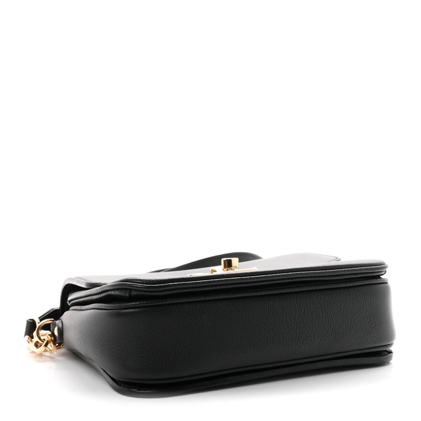 Grained Calfskin Lockme Oxford Black