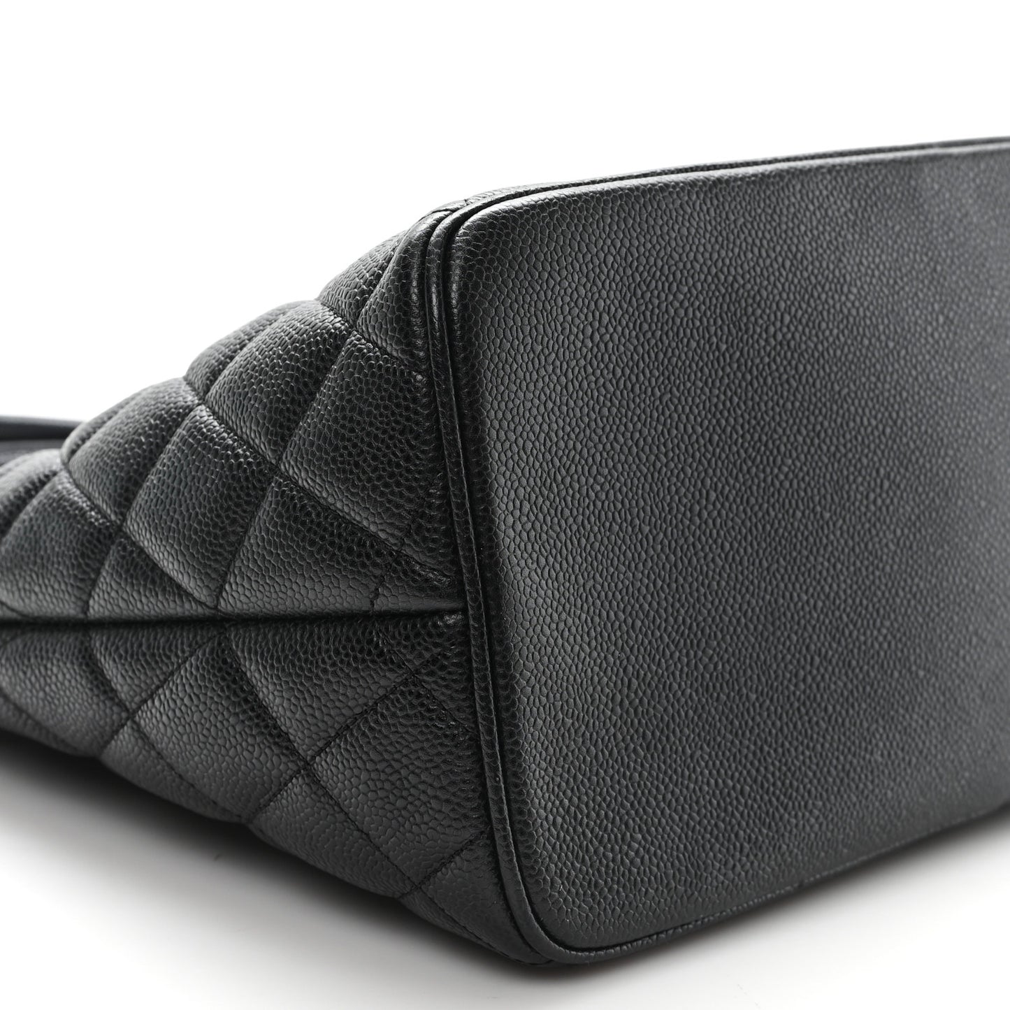 Caviar Quilted Medallion Tote Black