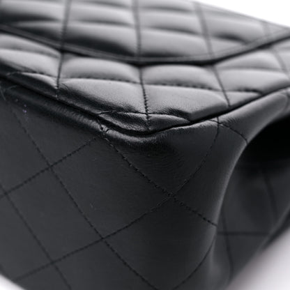 Chanel Lambskin Quilted Jumbo Double Flap Black 11 of 17