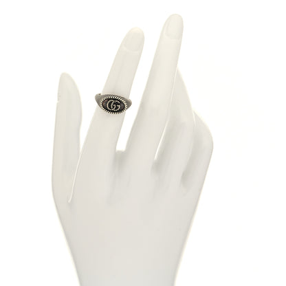 Gucci Sterling Silver GG Marmont Signet Ring 49 4.75 2 of 6
