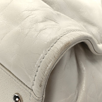 Chanel Glazed Calfskin Small Deauville Tote Ecru 11 of 11