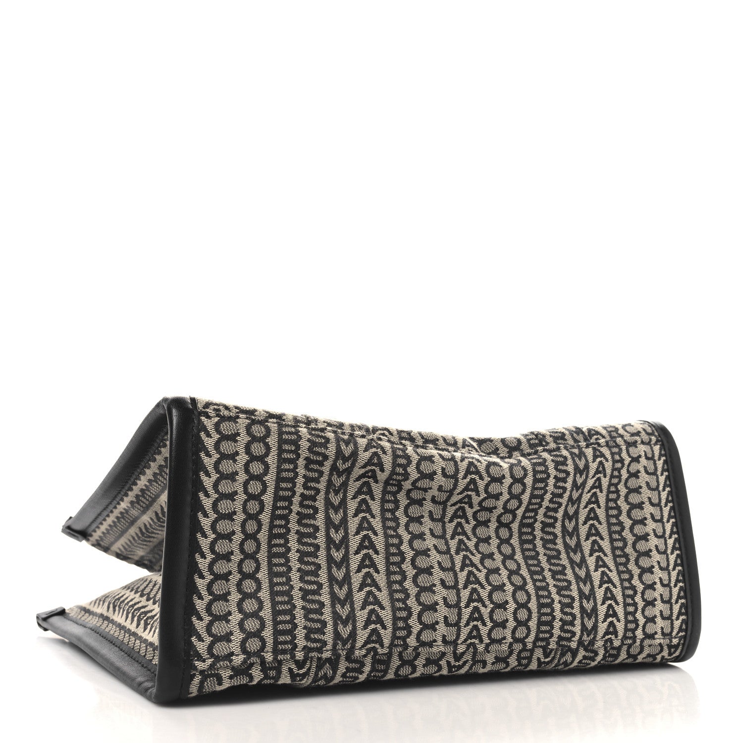 Marc Jacobs Cotton Jacquard Monogram Medium The Traveler Tote Bag Beige Multicolor 4 of 9