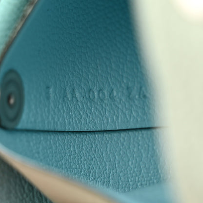 Hermes Chevre Mysore Bastia Verso Coin Purse Vert Fizz Bleu Zephyr 7 of 8