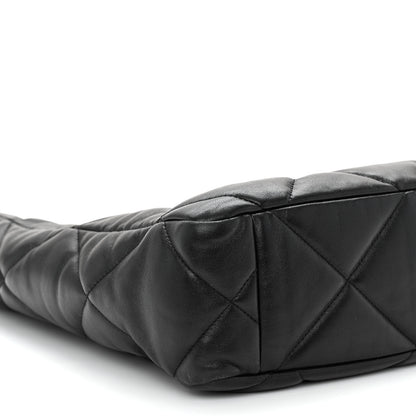 Chanel Lambskin Quilted Chanel 19 Shopping Bag Black 9 of 10