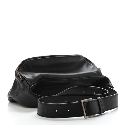Saint Laurent Calfskin Monogram Belt Bag Black 2 of 5