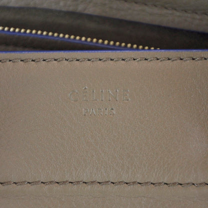 Celine Smooth Calfskin Medium Phantom Luggage Khaki Cobalt Trim 8 of 10